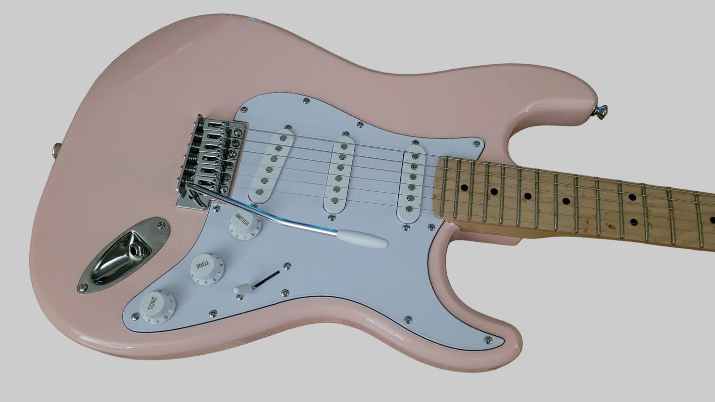 Partscaster Stratocaster SSS 2026 - Flamingo