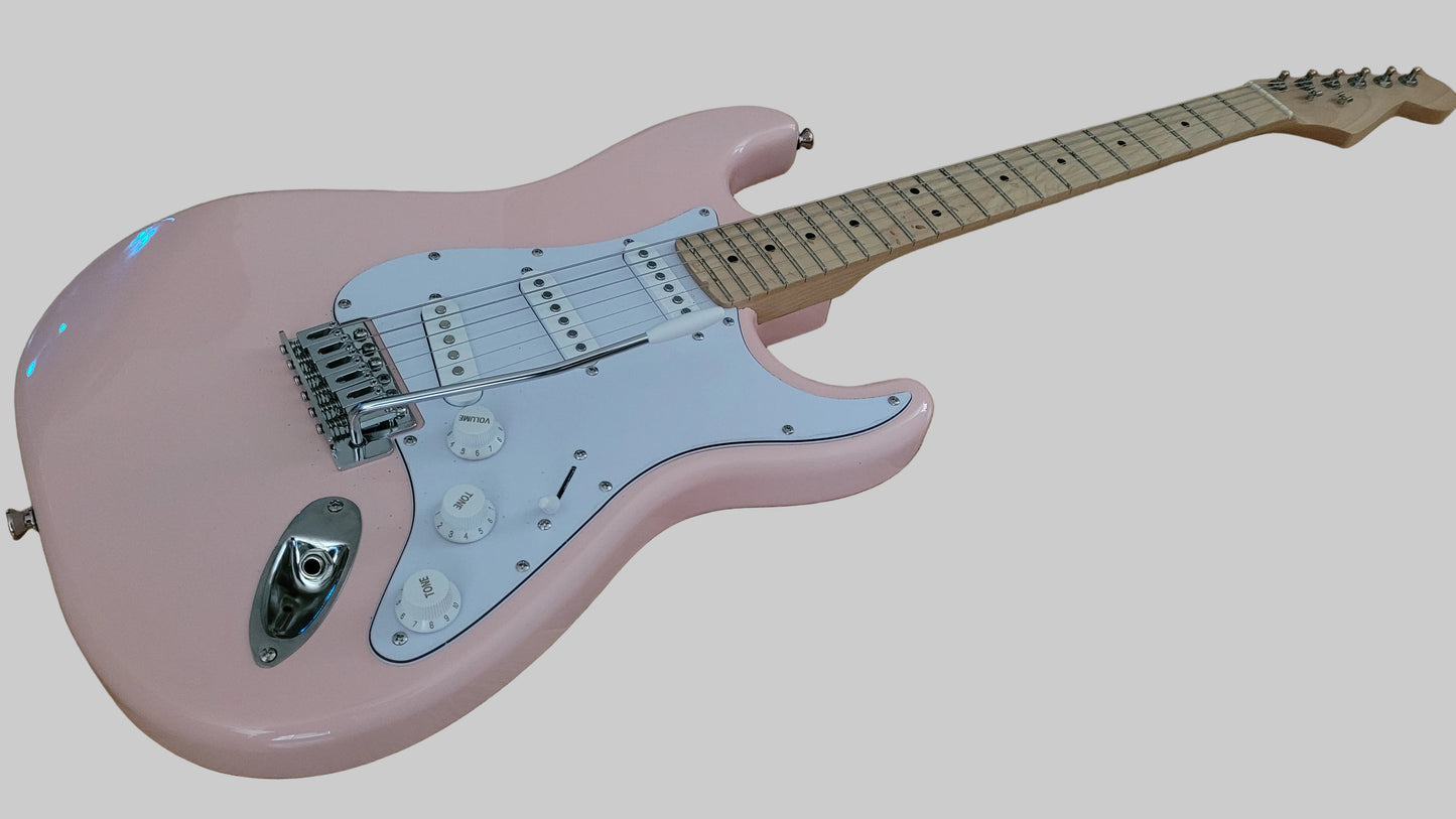 Partscaster Stratocaster SSS 2026 - Flamingo