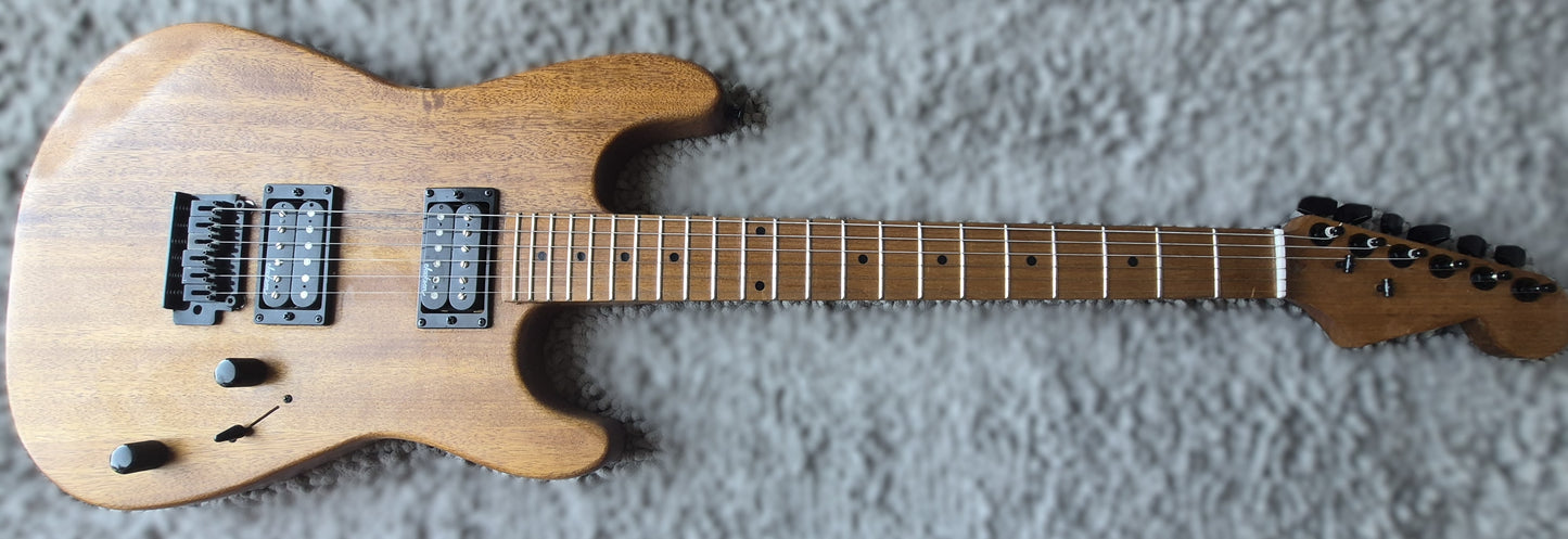 Charvel Style Custom Guitar – Natural Bronze
