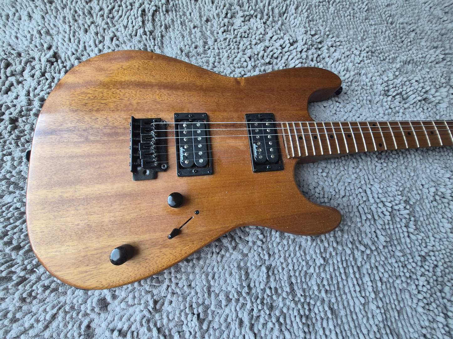 Charvel Style Custom Guitar – Natural Bronze