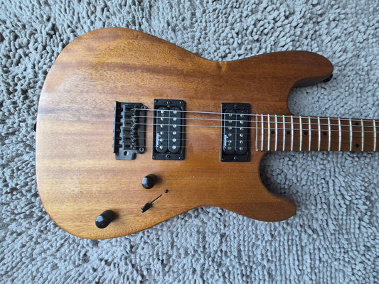 Charvel Style Custom Guitar – Natural Bronze