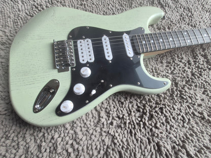 Custom HSS Electric Guitar – Natural Seabreeze Mist