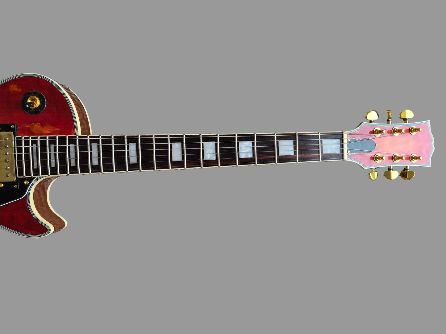 LP Copy — Blood Wine Burst | Mahogany Body, Gold Hardware
