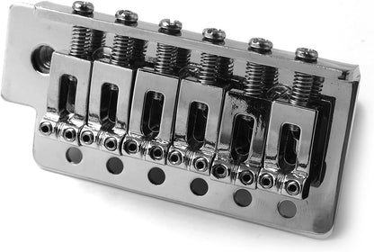 52.5mm Guitar Tremolo Bridge Set for Fender Strat Squier Electric Guitar Replacement (Chrome)