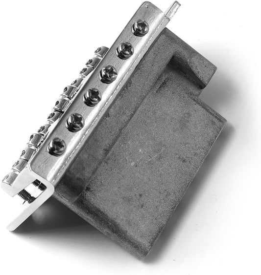 52.5mm Guitar Tremolo Bridge Set for Fender Strat Squier Electric Guitar Replacement (Chrome)